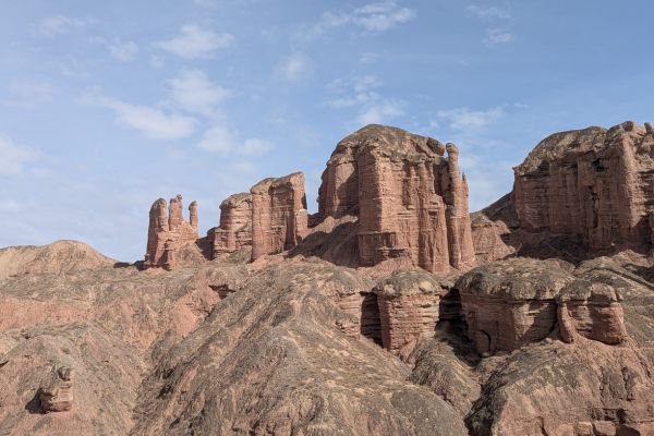 The Classic Rock Column Mushroom Rock Binggou Danxia
