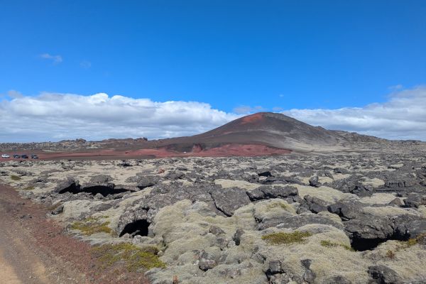 The Red Volcanic Sands off Route 55
