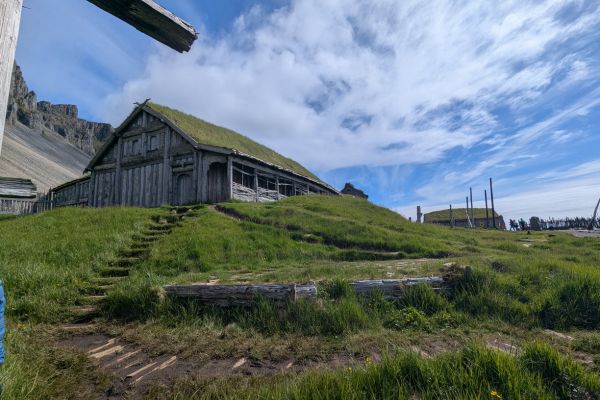 The Viking Village Film set Stokknes Peninsula
