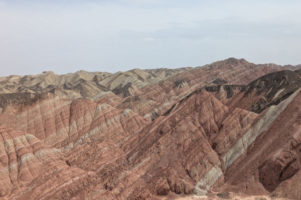 Yugur Fringe Rainbow Mountains