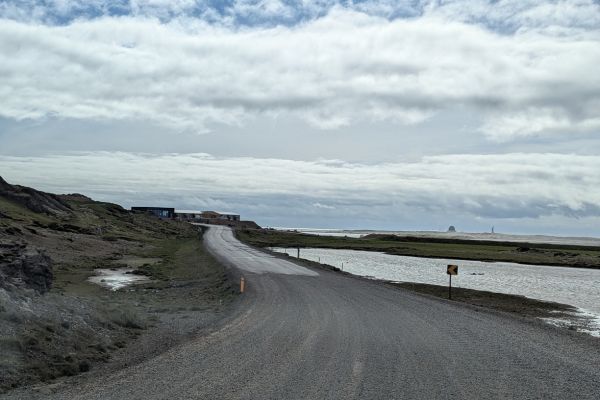 Gravel Road to Stokknes Peninsula Iceland