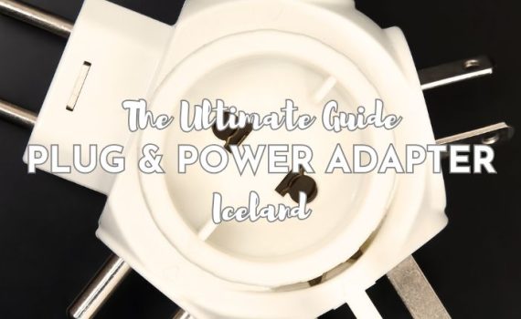 Power adapter on black back ground
