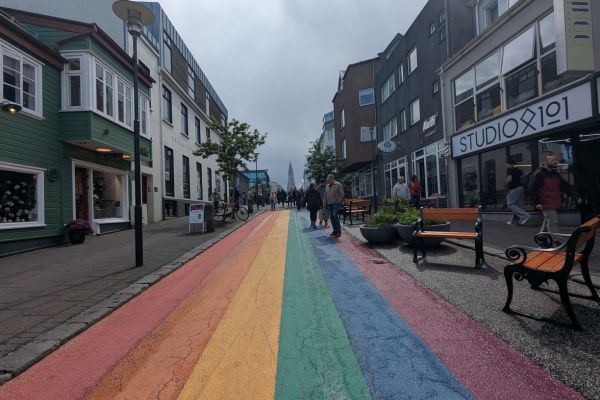 Skólavörðustígur Rainbow Street