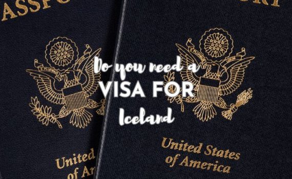 US passports against a map