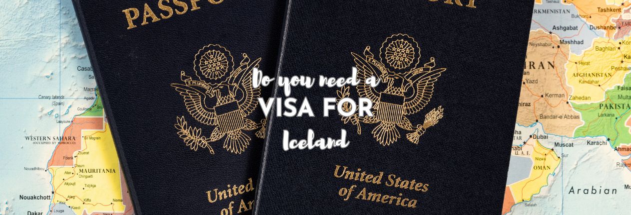 US passports against a map