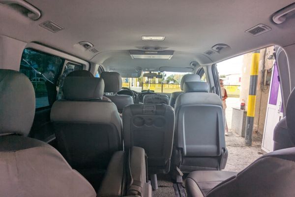 Back seat Marshrutka in Turkestan