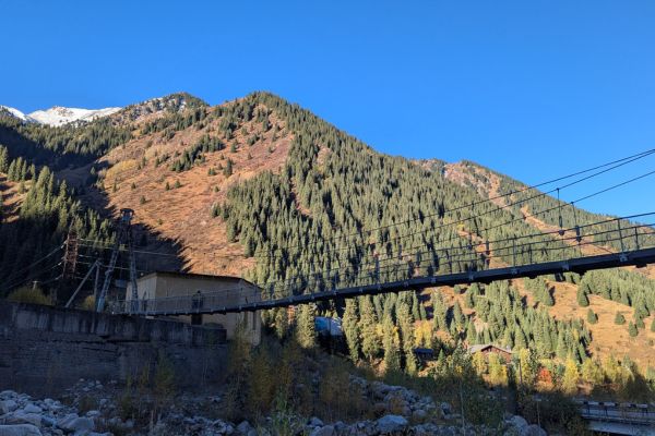 Bridge at Big Almaty Lake