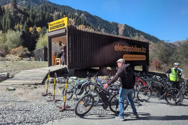 Electric Bikes at Big Almaty Lake