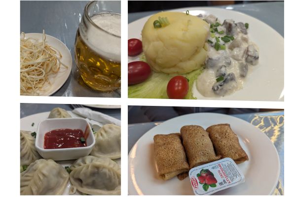 Food and Drink on the Almaty to Astana Train