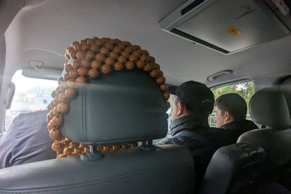 Inside the Marshrutka from Shymkent to Turkestan