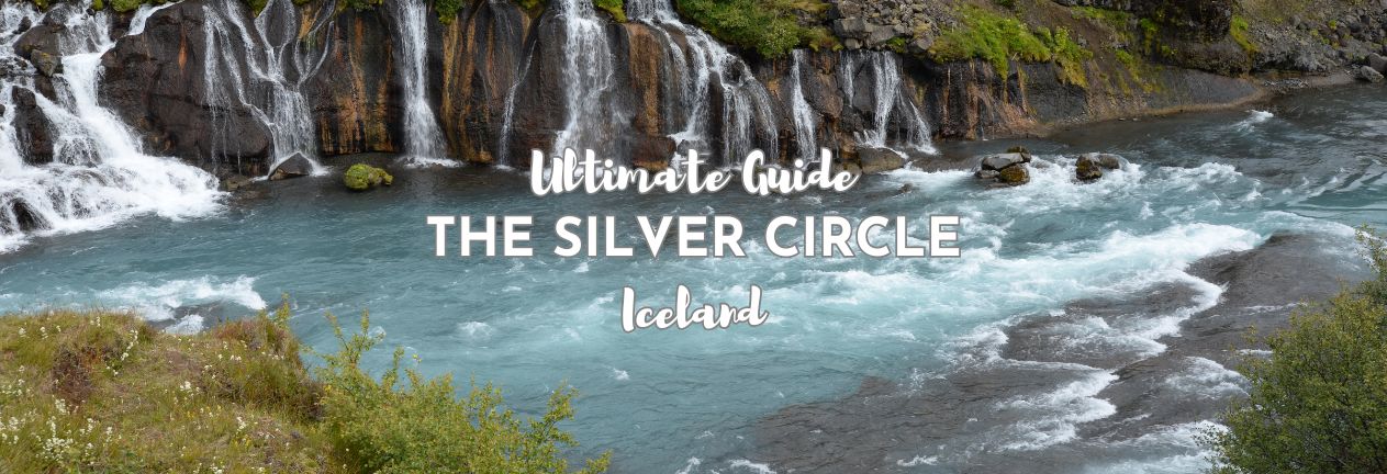 Hraunfossar waterfalls in west Iceland