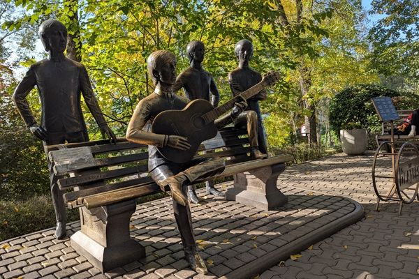 The Beatles Monument on Kok Tobe Hill Almaty