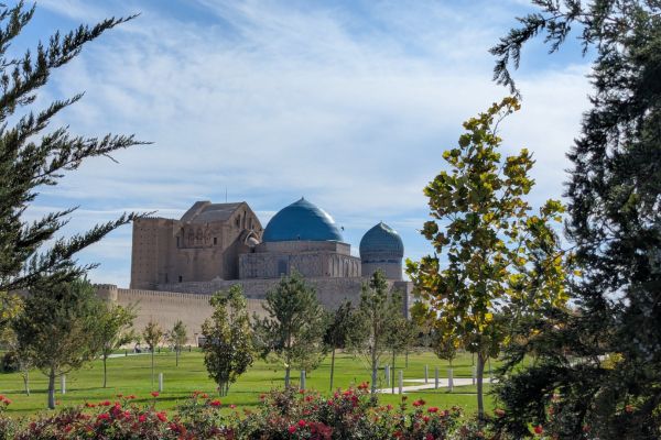view of the Mausoleum Complex Turkestan