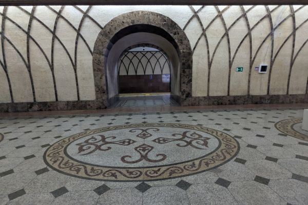 Zhibek Zholy (Silk Road) Metro Station