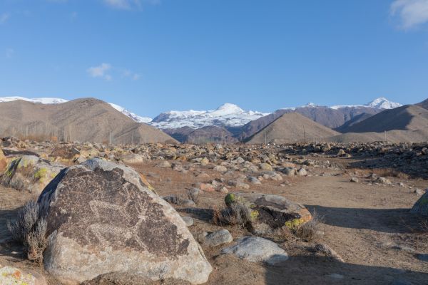 Ancient Petroglyph Boulder Field near Cholpon-Ata