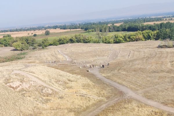 Balbals viewed from the top of the Burana Tower