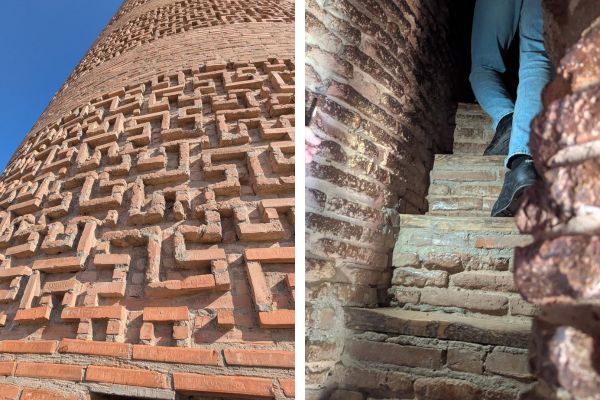 Inside and Outside of Burana Tower