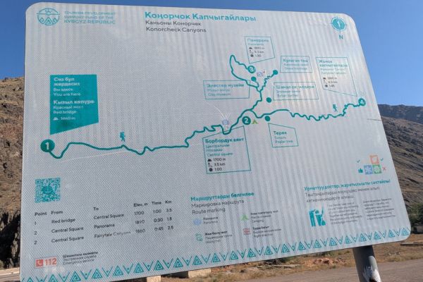 Konorchek Canyon Trail Map