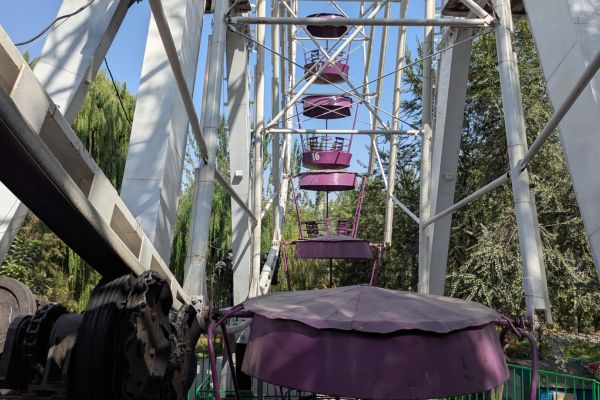 On the Ferris Wheel in Navoi Park Osh
