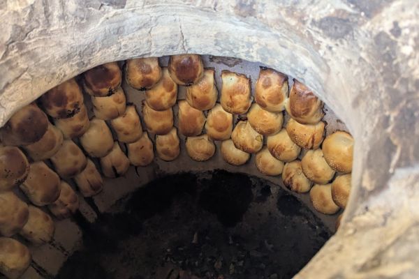 Samsa in the Tandoor in Osh